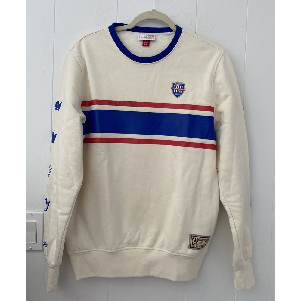 Mitchell & Ness Sacramento Kings 100‎ Years of Royalty Crowns Crewneck Adult S